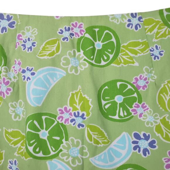 Lilly Pulitzer Skort Skirt Shorts Cute Bright Summer Lemon Lime Casual Resort 2 - Picture 2 of 5